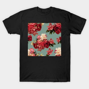 Just Flowers on Sage Repeat 5748 T-Shirt